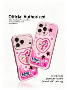 Hasbro MY LITTLE PONY 1个官方卡通少女手机壳，适用于三星 Galaxy S23、Galaxy S24、Galaxy S25、苹果 iPhone 17、17 Air、17 Pro、17 Pro Max、11、12、13、14、15、16 Pro、16 Pro Max、14 Plus、15 Plus、16 Plus、15 Pro Max、16 Pro、16 Pro Max、XR、XS Max、X - 粉色 - 查看 4