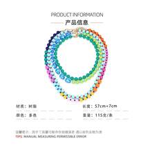 Dây chuyền hạt cườm nhiều lớp nhiều màu sắc, dây chuyền choker nhiều lớp phong cách Bohemian, trang sức thời trang cho kỳ nghỉ hè. - Nhiều màu - Xem 2