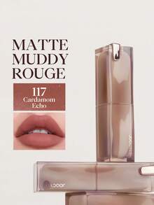JOOCYEE MUDDY ROUGE 霧面絲絨柔霧唇膏 持久不黏膩不脫色 - #117 荳蔻回音 - 查看 3