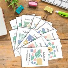 24 piezas Tarjetas con Escrituras Cristianas con Diseños Florales - Tarjetas de Aliento con Versículos Bíblicos, Tarjetas de Fe Inspiradoras Diarias para Oración, Meditación y Crecimiento Espiritual, Regalos Religiosos - Multicolor - Ver 6