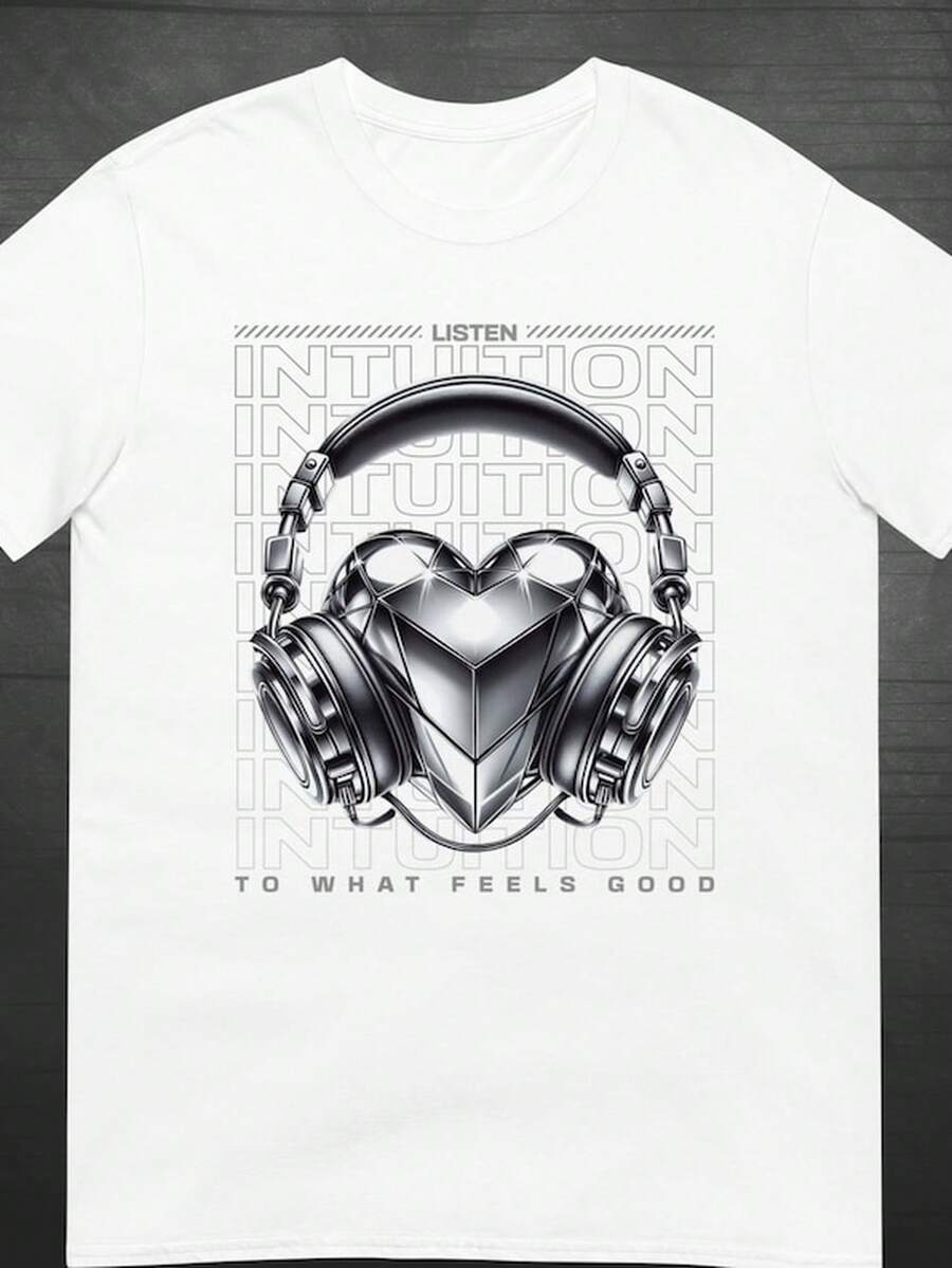 Intuicin T1S1Hirt Escucha lo que se siente bien Sigue tu corazn Spiritual Streetwear UniS1ex.