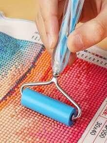 Bolígrafo de rodillo para pintura de diamantes DIY, fácil de controlar, punta de rodillo, herramienta para pintura de diamantes adecuada para pintura de diamantes DIY, bolígrafo no incluido - Ver 2