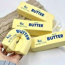 2 PCS 2026 New Jumbo Butter Stick Squishy Squeeze Toy, Premium TPR Ultra Soft Moist Bouncy Slow Rising Fidget Toy, Realistic Cartoon Simulated Food Moldable Sensory Calming Decompression Gadget, Large Palm-Sized Portable Quiet Aesthetic Hand Play Toy, Smooth Stretchable Texture For Anxiety, Stress, ADHD And Autism Relief, Stylish Desktop Ornament For Classroom, Office, Home & Daily Leisure Use, Jumbo Squishy Relaxation Toy For Kids, Teens And Adults, Perfect Birthday, Valentine's Day, Easter, Halloween, Christmas Holiday Gift, Novelty Food Shaped Anti-Stress Collectible Party Favor Decor Toy - Butter Sticks - View 2