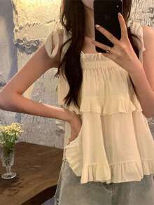 Women Tops - Apricot - View 2