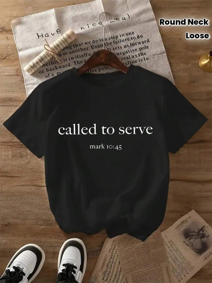 Moda diseño creativo patrón impreso mujer camiseta, adecuado para primavera y verano casual mujer de manga corta camiseta, cómoda y de moda elegante mujer cuello redondo suelto mujer de manga corta 100%