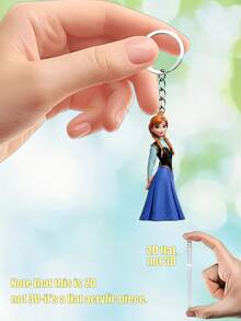 Disney Móc khóa acrylic hình Anna trong phim Frozen, mặt dây chuyền hình nhân vật 2D phẳng dùng cho túi xách và chìa khóa, được làm từ acrylic phẳng bền và nhẹ, chiếc móc khóa này có hình ảnh sắc nét, thể hiện hoàn hảo tính cách phiêu lưu, ấm áp của cô nàng. Móc khóa được gắn vào một vòng và dây xích kim loại chắc chắn, giúp dễ dàng kẹp vào chìa khóa, ba lô, ví, dây đeo hoặc túi xách. - Móc khóa - Xem 6