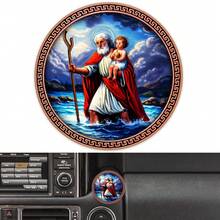 1pc Vintage Pattern Dual-Use Magnetic Decor, Waterproof Reusable Car Sticker/Fridge Magnet, Cute Decoration For Car Interior, Kitchen Refrigerator And Travel Luggage - Multicolor - View 4