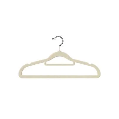植绒防滑无缝衣架/宿舍家用衣架/服装店必备羽绒服衣架/无缝挂衣架，防滑，无肩角，收纳衣架