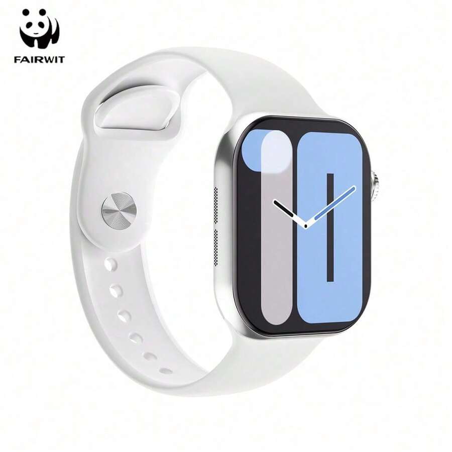 Microwear WATCH 11X 智能手表,支持蓝牙通话和短信、NFC 近场通信、健身追踪、3ATM 防水(可游泳)、2.08 英寸高清显示屏,AI 智能手表,兼容 iOS/Android 系统。 - 白色 - 查看 1