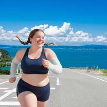 2 Pairs Plus Size Summer Cooling Sports Compression Sleeves, High Elasticity Unisex, Suitable For Outdoor Activities, Daily Commute, Tattoo Coverage - Multicolor - View 4