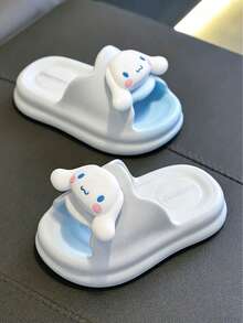 SANRIO 1 par de chanclas de baño de verano para niños, sandalias antideslizantes para la ducha para niñas pequeñas y niñas - Celeste - Ver 3