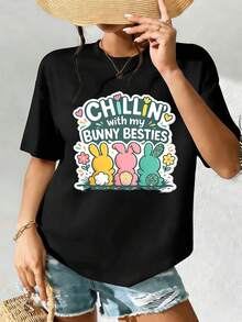 Women T-Shirts - Black - View 2