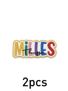 Custom Colorful Letter Name Patch, Personalized Rainbow Text Patch Sticker For Jackets Hoodies Backpacks Tote Bags, Customized Embroidered Name Clothing Badge, Customizable Fashion Label Decor, Aesthetic Street Style Accessory - Style H - View 28