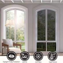 1pc One-Way Privacy Window Film, Thickened Glass Sticker For Bedroom, Living Room, Anti-Peeping, Sunshade, Heat Insulation - 1PC - View 7