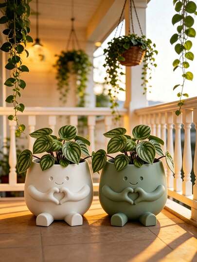 1pc Mini Succulent Plant Pot, Suitable For Office Desk, Outdoor Decor, Ideal Container For Growing Herbs Or Succulents, Plastic Material, Excellent Gardening Gift And Home Decor