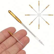 11 piezas Juego de agujas de máquina de coser universal, incluye enhebrador de aguja, tamaño 14, revestimiento de titanio dorado, adecuado para máquinas de coser domésticas y eléctricas - Aplicable para diversas tareas de costura, costura de telas y enhebrado preciso, uso doméstico y de máquina de coser DIY. - Multicolor - Ver 2