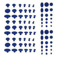 90 Pcs Puller Tabs Paintless Dent Repair Tabs Glue Pulling Tabs Kit For Small Dent - Multicolor - Ver 2
