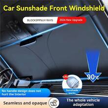 Upgraded Universal Car Windshield Sun Shade, Foldable Car Sun Visor, Easy Installation And Storage, Effective Heat Insulation Material, Blocks Strong Light And UV, Reduces Glare, Protects Interior, Keeps Car Comfortable, Practical Car Accessory, Essential For Summer Driving, Suitable For Daily Use, Travel, And Commuting - Upgraded Car Sunshade - View 6