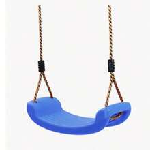 1pc Swing Chair, Outdoor Swing Seat, Hanging Plastic Tree Chair With Ropes, Sturdy Non-Slip Swing, Easy Installation - Multicolor - View 7