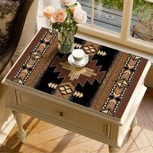 1pc Vintage Print Pattern Absorbent Mat/Drying Mat For Coffee Maker, Tableware - Absorbent Polyester Desktop Protective Mat With Rubber Anti-Slip Pad, For Kitchen Counter Decor, Home Bar And Dining Table - Multicolor - View 3