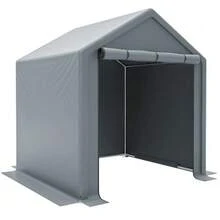 Garden Shed, Bicycle Garage, Tool Shed, Garage Tent, Garden House, Storage Tent, Bicycle Shed, Tool Tent, Storage Garage, Dark Grey - 6*6FT - View 8