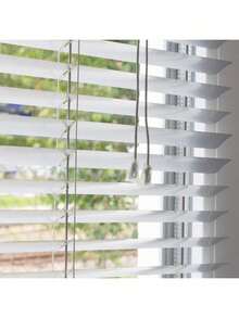 CLICKYA-Persiana PVC Ventana con Lamas Horizontales Interior y Exterior. Estor Ajustable Protector de Luz para Hogar y Oficina Fácil Instalación. - Gris - Ver 4