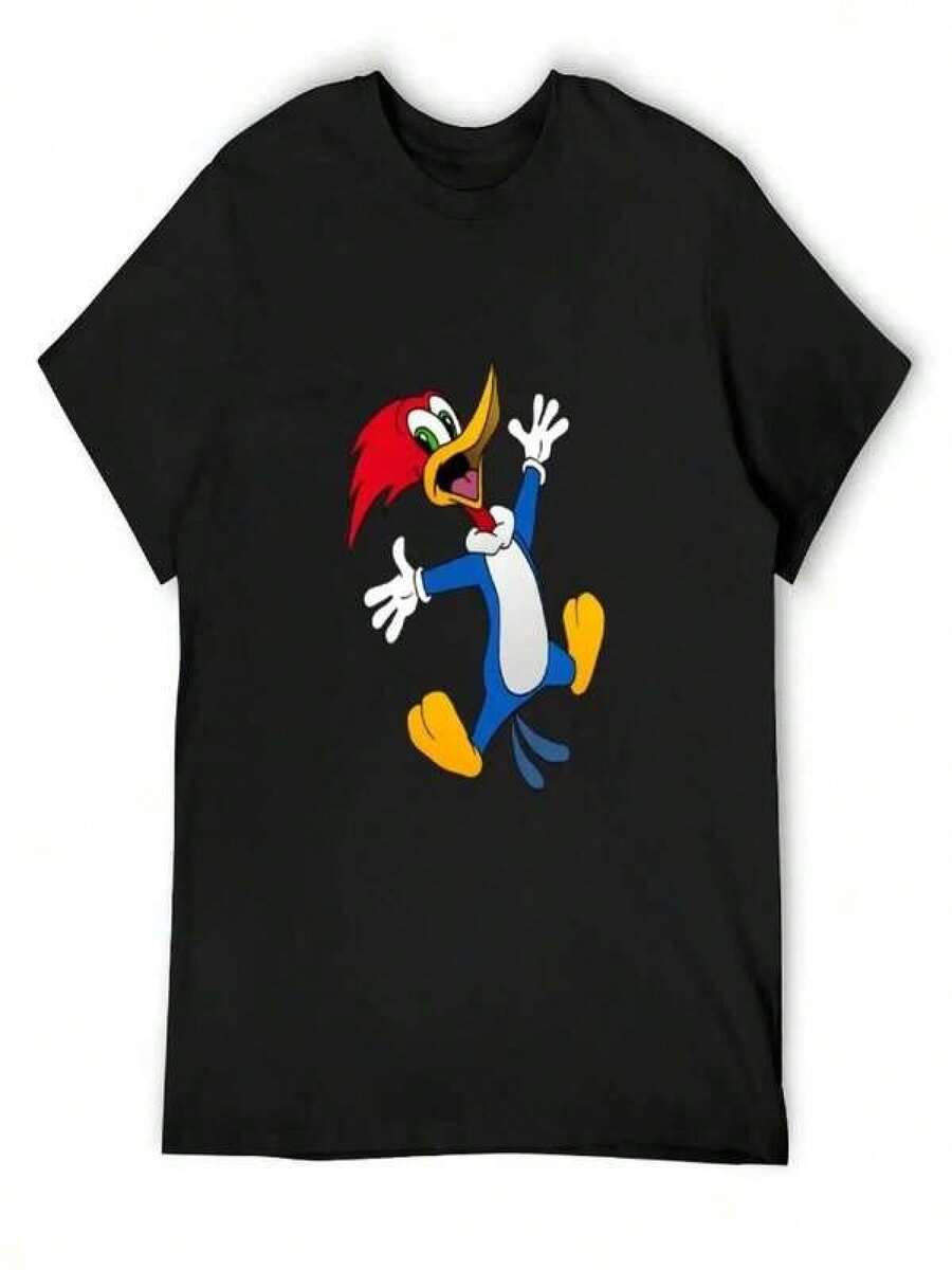 T-shirt Woody Woodpecker, vêtements vintage, motifs graphiques, vêtements mignons, t-shirts graphiques pour hommes, vêtements anime pour hommes, vêtements pour hommes, t-shirt en coton pour hommes, t-shirts pour hommes, tenues d'été pour hommes, vêtements d'été pour hommes, t-shirts de groupe, t-shirts pour hommes, tenues de vacances pour femmes, tenues d'été modestes, hauts en jersey, vêtements de plage pour femmes, vêtements d'été pour femmes, hauts en coton, hauts d'été, tenues d'été, hauts pour femmes, hauts blancs, haut de soirée. - Noir - Voir 1