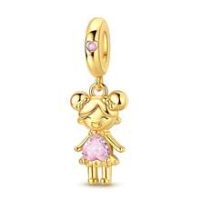 Pendentif en forme de scarabée de l'amour éternel, carrosse de citrouille royal, lion et cœur décoratif multifonctionnel, plaqué or 18k, accessoire de bijou pour femme, convient pour bracelet original, collier, pendentif DIY, port quotidien, rendez-vous, fête, vacances, cadeau romantique unique et parfait - Doré - View 15