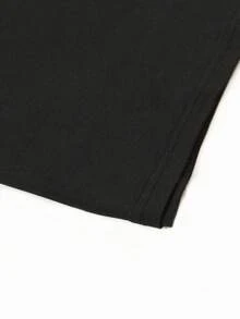 Camiseta de Manga Corta Personalizada para Mujer - Negro - Ver 4