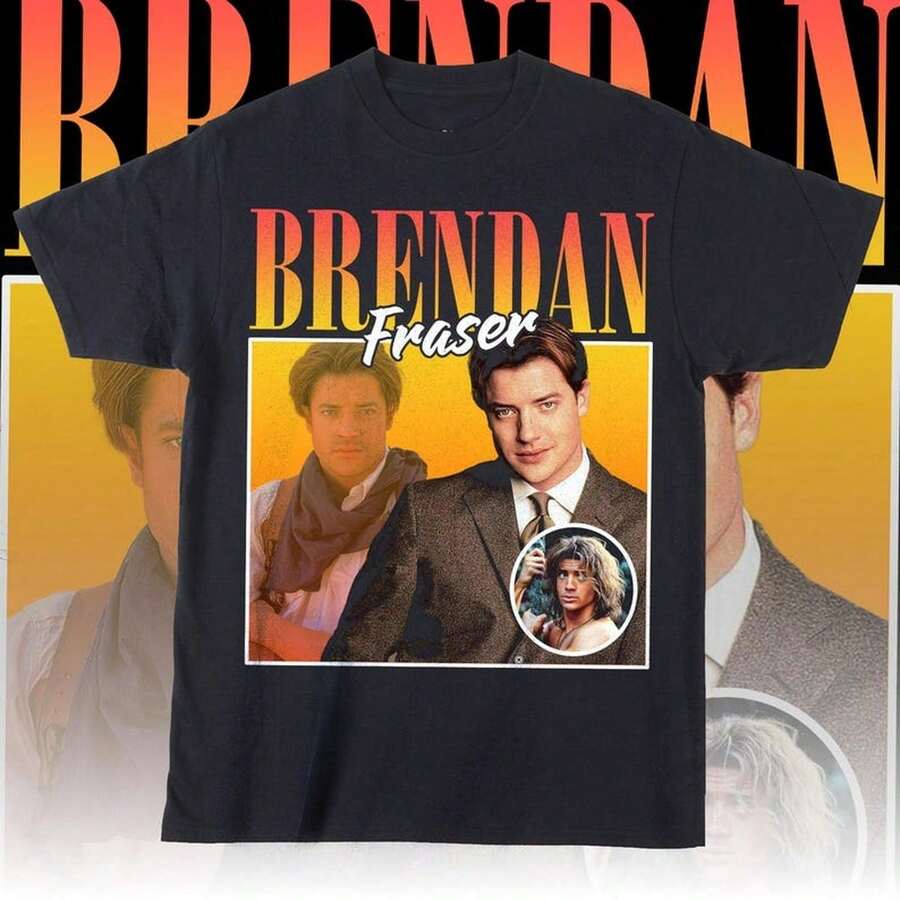 Brendan FR1ASer Vintage hirt Brendan FR1ASer S1Hirt R hirt 90s VintageShirt For Women Camiseta 100% Algodón Unisex - Playera Casual Premium de Corte Cómodo - Negro - Ver 1
