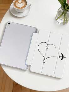 1 chiếc ốp lưng máy tính bảng vẽ tay tối giản hình trái tim và máy bay, tương thích với iPad Mini 4/5/6/7, Air, 9.7/10.2/10.5/Air 4/5, Pro 11-Inch, thế hệ thứ 10, Air 11-Inch (M3) 2025, (A16) 11-Inch thế hệ thứ 11 2025, Air 8 (M4) 2026 (11-Inch), Galaxy Tab A8 10.5 Inch 2022. Có khe cắm bút cảm ứng tích hợp, chân đế gập 3 lần, viền mềm TPU bảo vệ, chức năng ngủ/thức từ tính, thiết kế thanh lịch/sáng tạo/vui nhộn/tối giản. - Nhiều màu - Xem 4