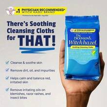 T.N. Dickinson's Witch Hazel Cleansing Cloths,  Refreshing And Soothing, These Cleansing Cloths Are Infused With Natural Witch Hazel To Gently Cleanse And Refresh Skin. 25 Count –Ideal For Removing Dirt, Oil, And Makeup, They Leave Your Skin Feeling Soft And Revitalized. - 1 - 查看 5