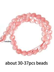1 Strand Irregular Bead Loose Gemstone Red Coral Prehnite Agate For Holidays Gifts For Jewelry Making Diy Bracelet Earrings Accessories 6 8 10mm - Multicolor - View 27