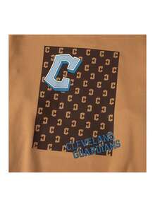 Sweatshirt Olahraga MLB Unisex, Musim Panas 2026 Warna Caramel Baru, Pullover Kasual dengan Huruf, 3AMTM0934-45CAL - Beige muda - View 6