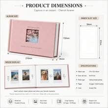 3 Inch Mini Photo Album With Writable Pages, Premium K-Pop Star Photo Card Holder (Holds 52 Photos), Mini 12 11 And Camera Memory Album - 1PC - View 5