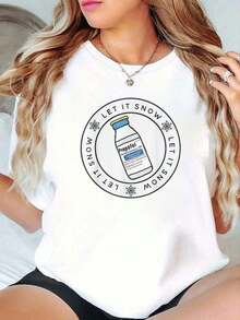 Camiseta de Algodón 100% Let It Snow CRNA para Enfermeras, Anestesistas, Personal de Urgencias, Enfermeras de Atención de Emergencias, Camiseta de Navidad, Tops de Verano para Mujerropa de calor mujer - Blanco - Ver 7