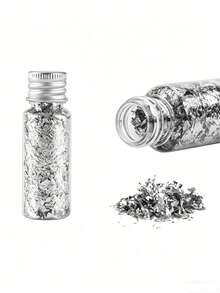 Gold/Silver/Rose Gold Leaf Bottles, Suitable For Decoration, Nail Art, Resin Jewelry Decoration, DIY Filler Material, Applicable For Party, Wedding And Decoration - Multicolor - View 8