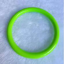 1 pieza/5 piezas Brazalete de plástico redondo de 0,75 cm, estilo de fiesta africana europea y americana - Multicolor 0,75 cm - Ver 5