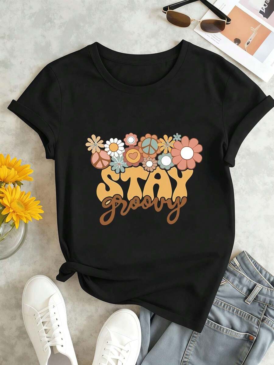 Women T-Shirts - Black - View 1