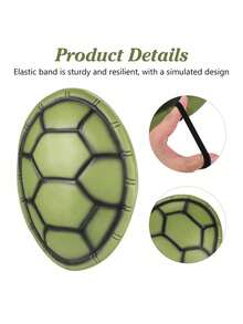 Thicker Version Realistic EVA Turtle Shell Prop, Interesting & Cute, Suitable For Dance Performance, Holiday Costume, Halloween - Green - View 4