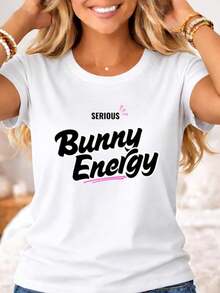 Bunny Energerio T1S1Hirt SarC1Astic Humor grfico de Pascua T1EE - Blanco - Ver 2