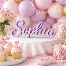 1pc Personalized 3D Printed Name Plate, Customizable With Your Name, Fashionable Unique Design, Suitable For Home Decor, Birthday, Holiday, Graduation, Housewarming, Special Occasions - Multicolor - View 4