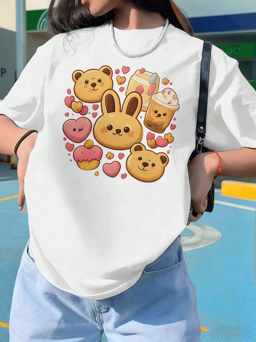 Women T-Shirts - White - View 1