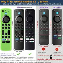 矽膠遙控器保護套 適用於 Fire TV Stick 4K Max/Insignia/Pioneer/Omni 系列 Fire TV Alexa 語音遙控器 強化版 - YMX4D-QB - 查看 6