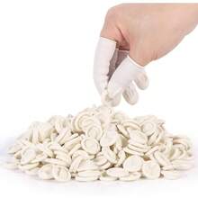 Disposable Medium Latex Finger Cots, Finger Protector Sleeves For Thumb And Finger Tips, Approx 210 Pieces - 1 - View 2