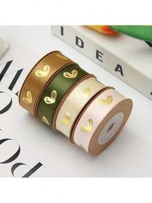 1 Roll Decorative Gift Wrapping Ribbon - Suitable For Gift Boxes And Bags, Holiday Floral Packaging, Cake Packaging, Wedding Party Decor, And Sewing Crafts - Multiple Styles - View 10