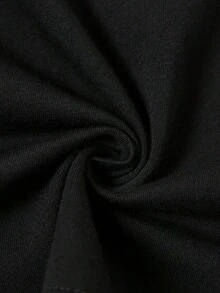 Women's Clothing Casual Short Sleeve T-Shirt For Women, Soft And Breathable, Cotton Blend, Round Neck, Regular Fit, Basic T-Shirt, Lightweight And Comfortable For Daily Wear In Summer, Spring And Autumn. - 黑色 - 查看 5