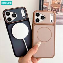 KOOLIFE 磁吸奢華啞光雙色親膚感高端防撞防摔 Apple 手機保護殼 灰色與白色，適用於 iPhone 18 Pro/18 Pro Max/17 Pro Max/16 Pro Max/15 Pro Max/14 Pro Max/13 Pro Max/17 Pro/16 Pro/15 Pro/14 Pro/13 Pro/17/16/15/14/13/12 Pro Max/12 Pro/12/11 機型；情侶禮物，支援無線充電，防摔硬殼，週年禮物，加厚全包覆手機殼 - 灰色 - 查看 8