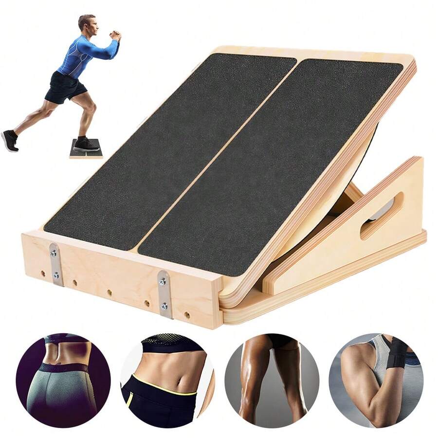 Yoga Calf Stretch Board, Adjustable Foldable Pedal, Leg Shaping Stretch Step, Lightweight Fitness Board For Home Workouts