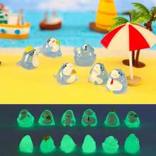 5/10/20pcs DIY Luminous Sharks, Mini Resin Animals, Sharks That Glow In The Dark, Perfect For Birthday Gifts, Sock Gifts, Party Gifts, Classroom Rewards, Prank Games, Landscape Gardens, Desktop Ornaments, And Car Ornaments! - Multicolor - View 3